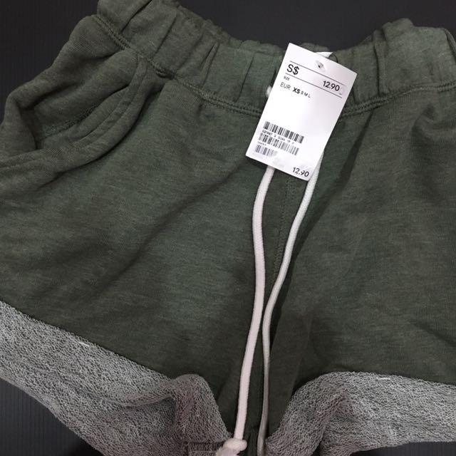 sweatpant shorts h&m