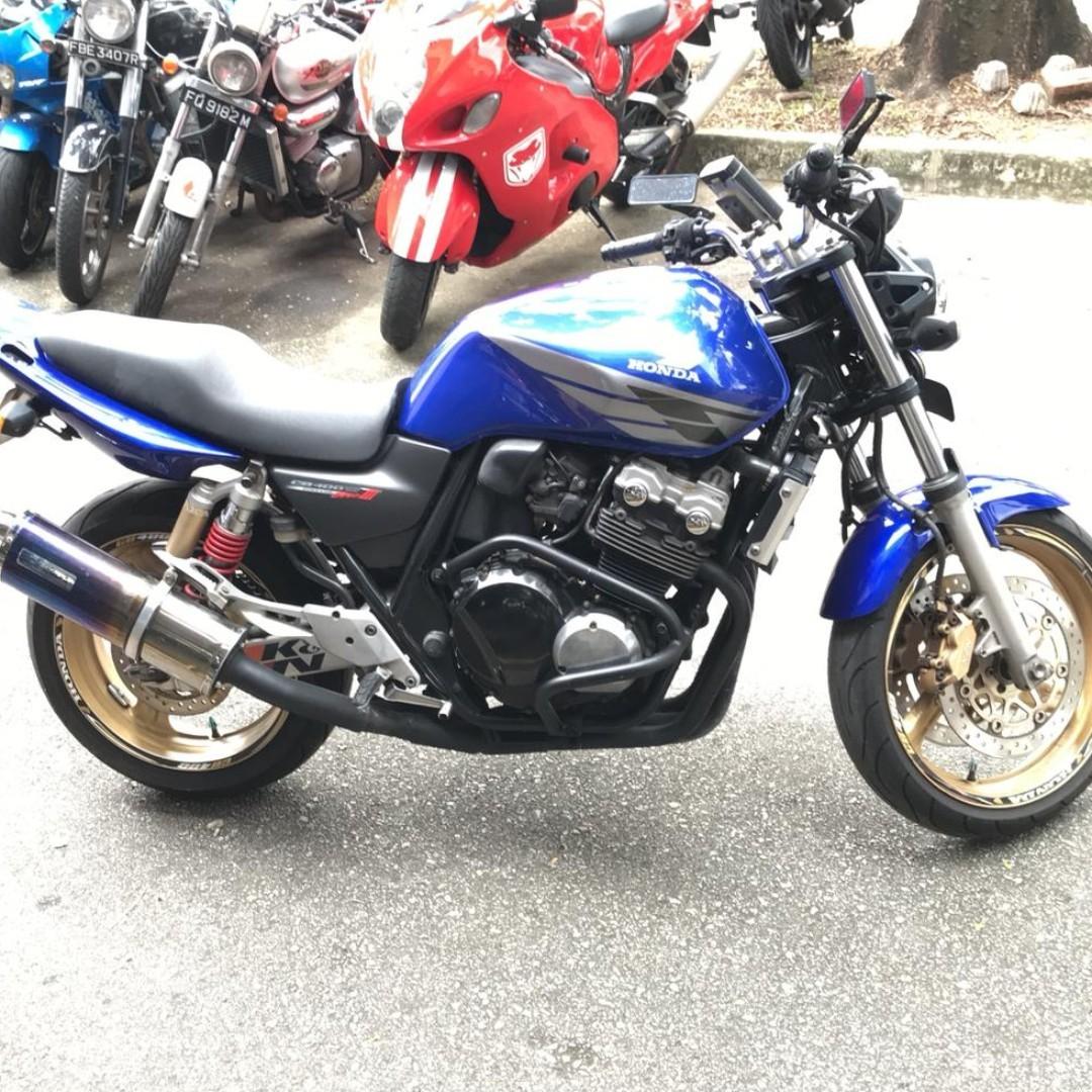 Honda Cb400 Vtec Spec 3 Iii Blue Motorcycles Motorcycles For Sale Class 2a On Carousell