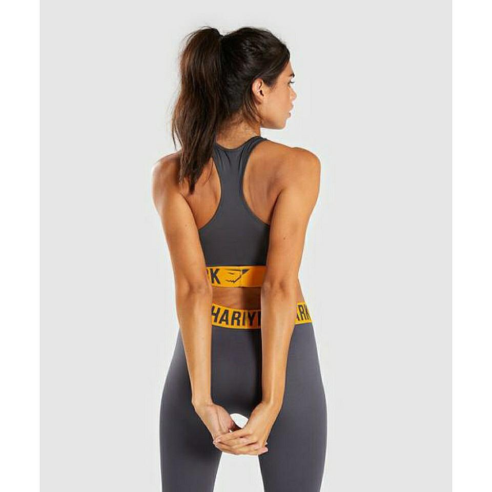 INSTOCK BNWT Gymshark Fit Sports Set Charcoal Citrus Yellow Men s Fashion Activewear on Carousell