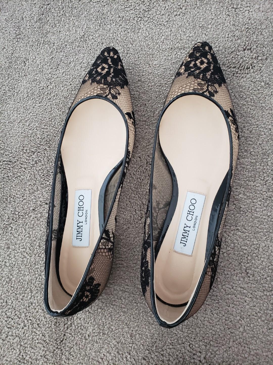 Jimmy choo hotsell lace flats