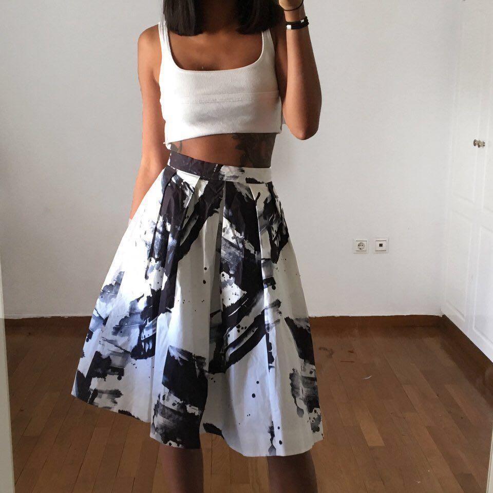 Karen millen midi biker skirt best sale
