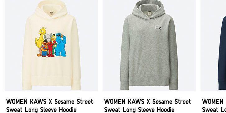 kaws x sesame hoodie