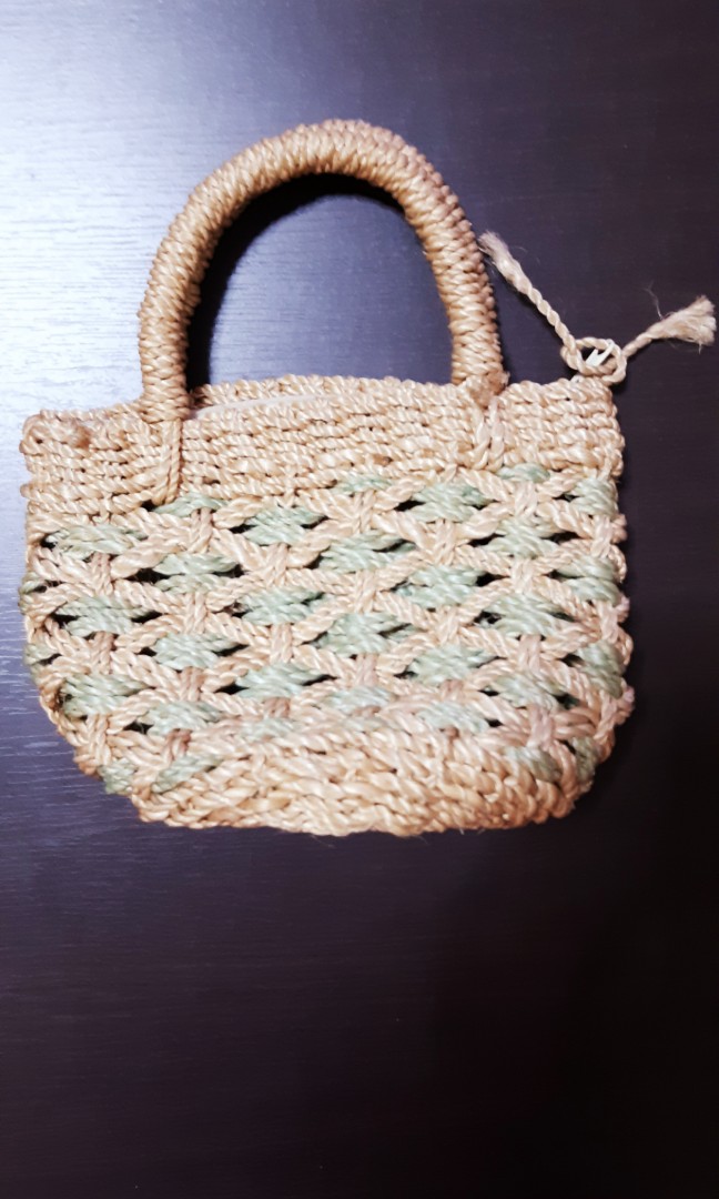 Korean Rattan Bag Mint Green, Women's Fashion, Bags & Wallets, Beach ...