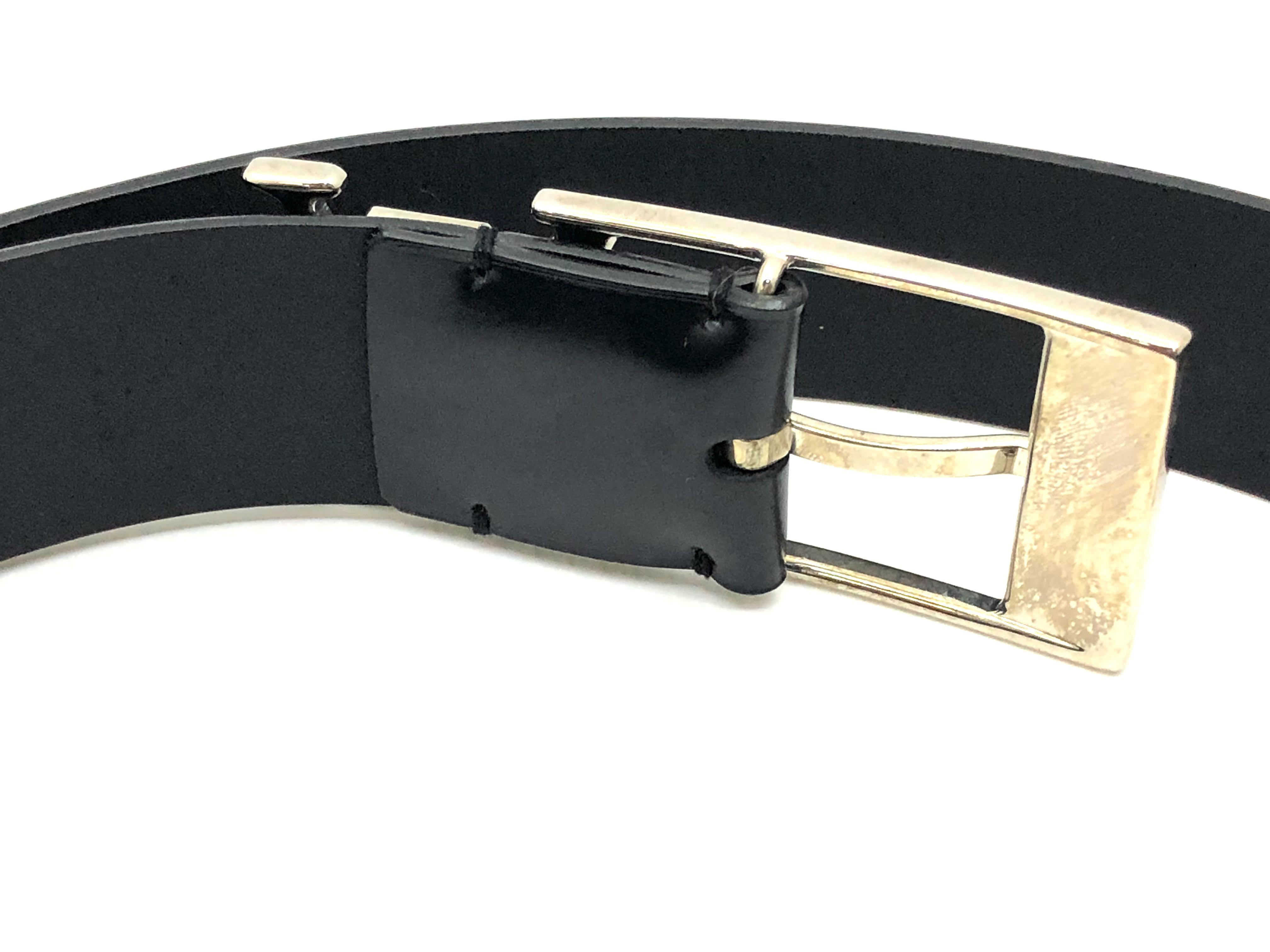 Leather belt Louis Vuitton Blue size 85 cm in Leather - 26807409