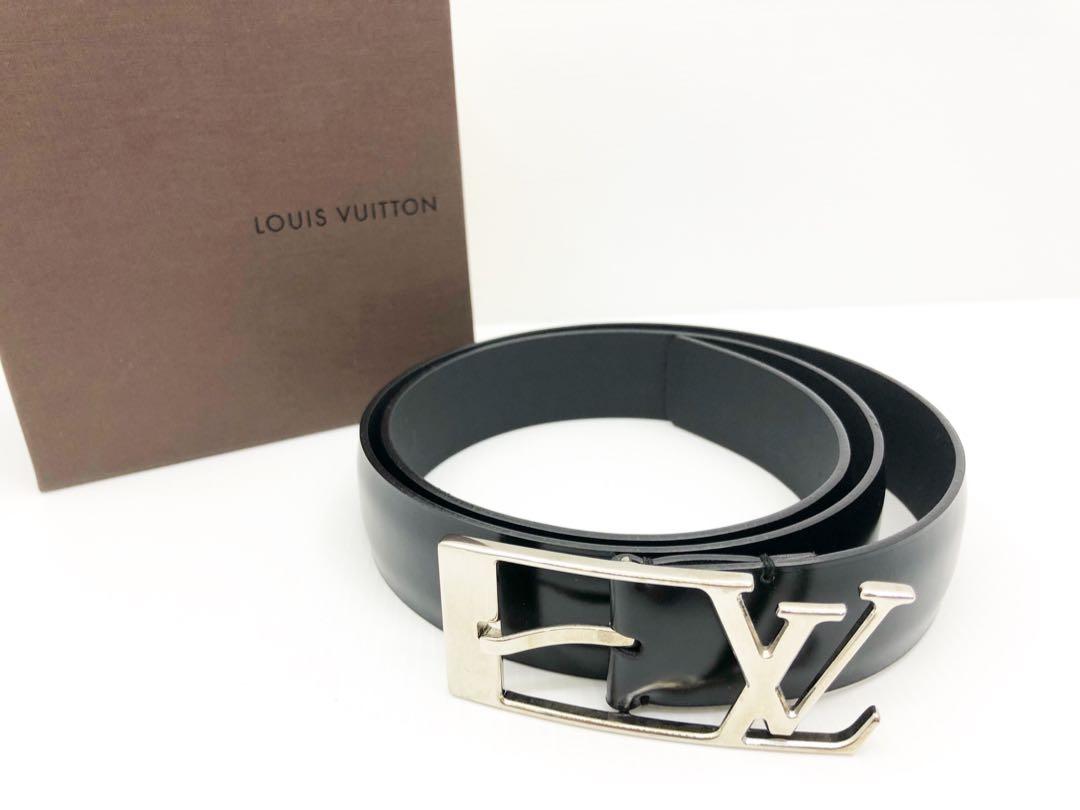 Leather belt Louis Vuitton White size 85 cm in Leather - 37879913