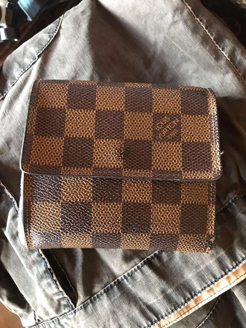 Authentic Louis Vuitton Damier Ebene Elise Trifold Wallet – Paris Station  Shop