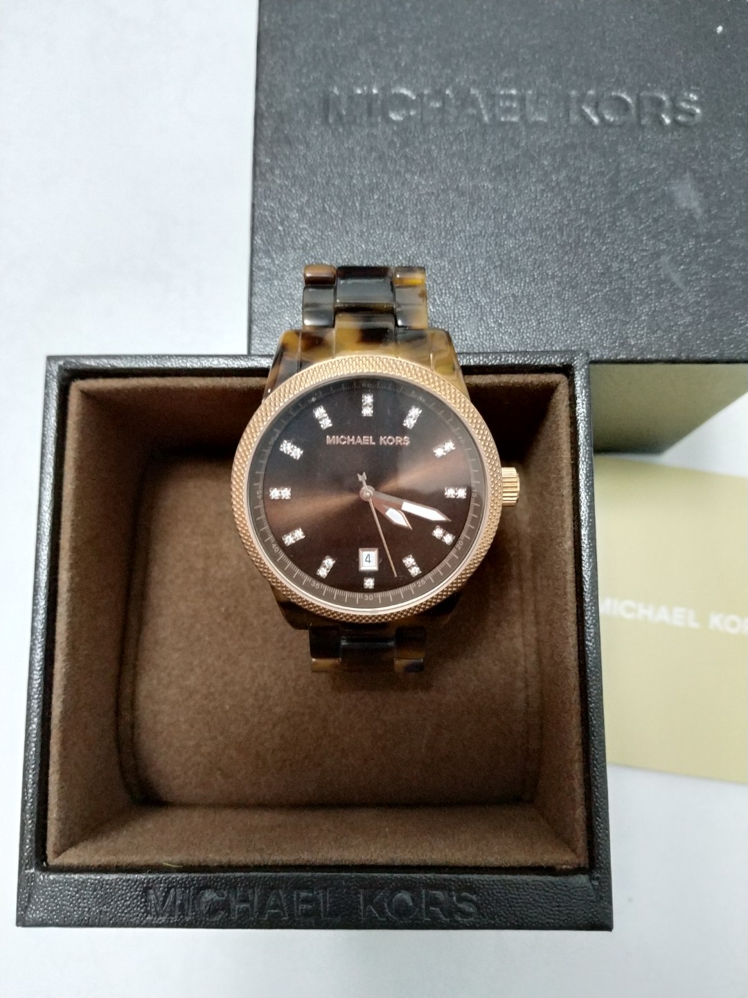 Michael Kors MK Tortoise Shell Watch