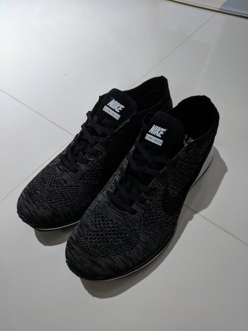 Nike Flyknit Racer Blackout Women s Fashion Footwear Sneakers on Carousell