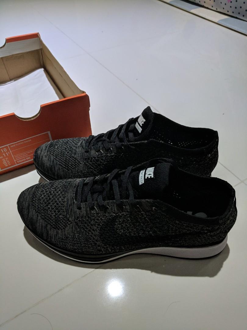 Nike Flyknit Racer Blackout Women s Fashion Footwear Sneakers on Carousell