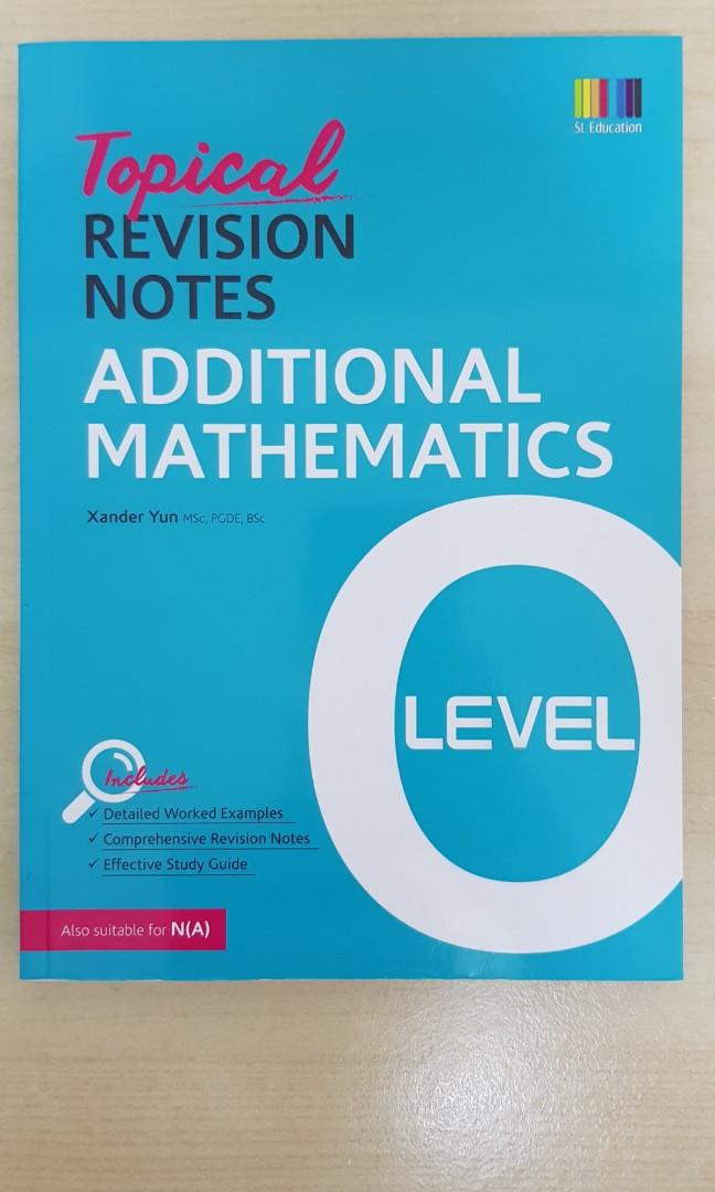 O Level E & A Math Topical Revision Notes, Hobbies & Toys, Books ...