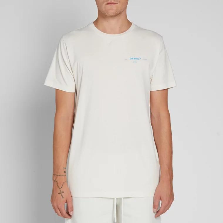 Off white gradient tee sizing clearance