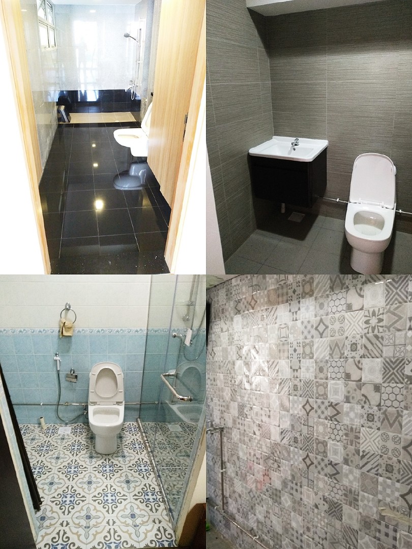 Overlay Toilet Bathroom For Wall And Floor Tiles Home Services Renovations On Carousell