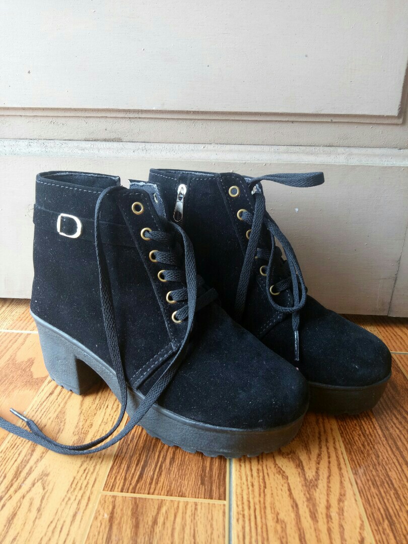 Sepatu Boots Wanita High Heels Fesyen Wanita Sepatu di Carousell