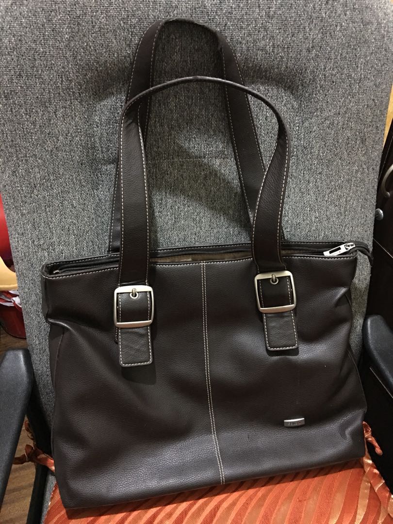 leather laptop shoulder bag