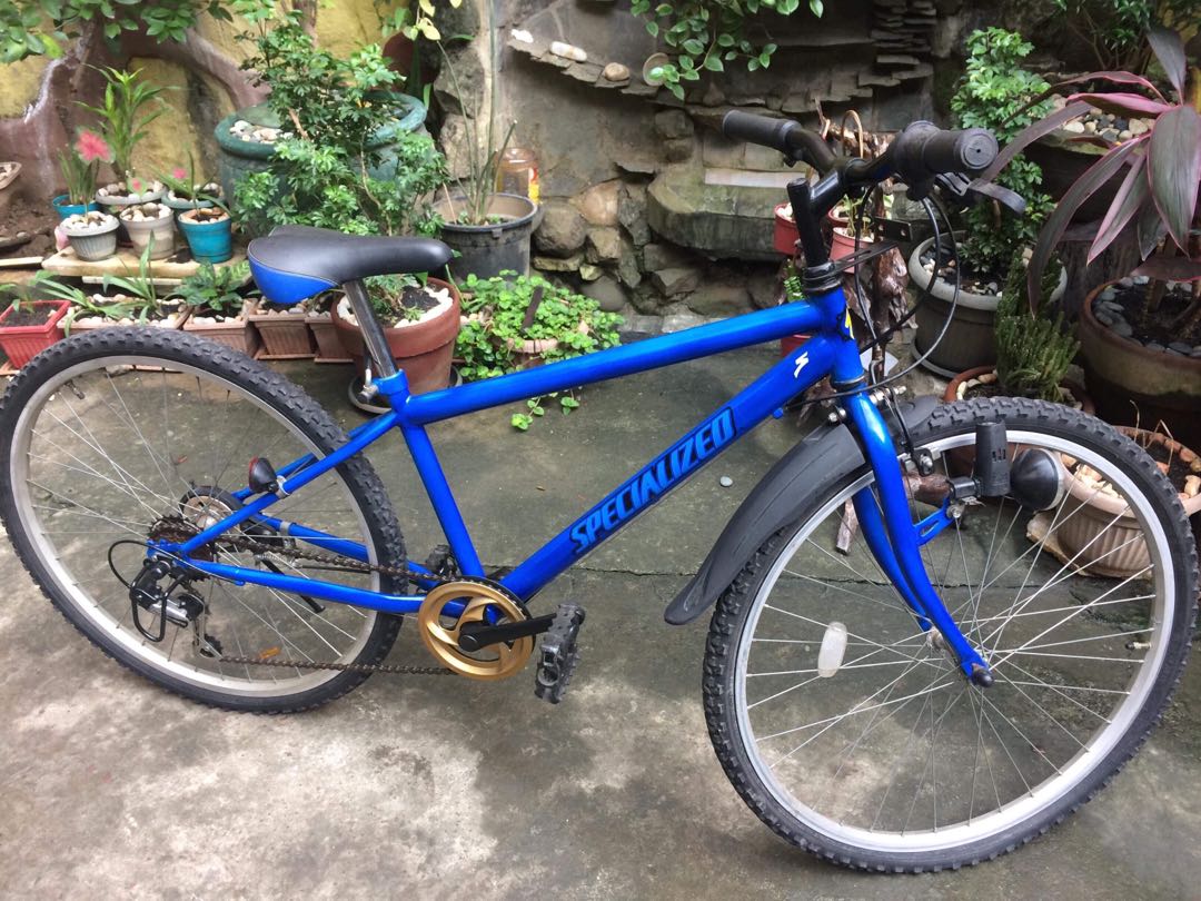 blue specialized mountain bike