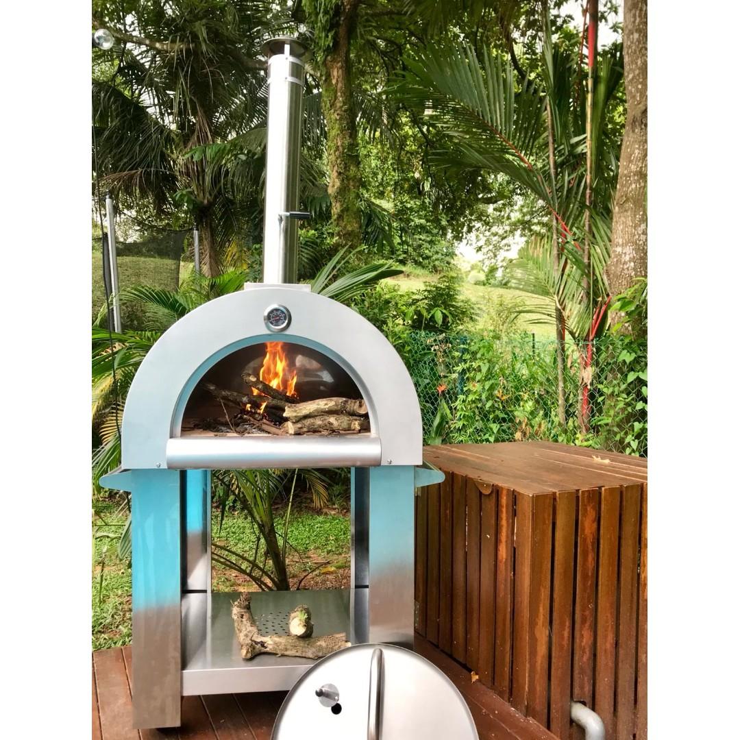 Stainless Steel wood fired Pizza Oven, Everything Else on Carousell