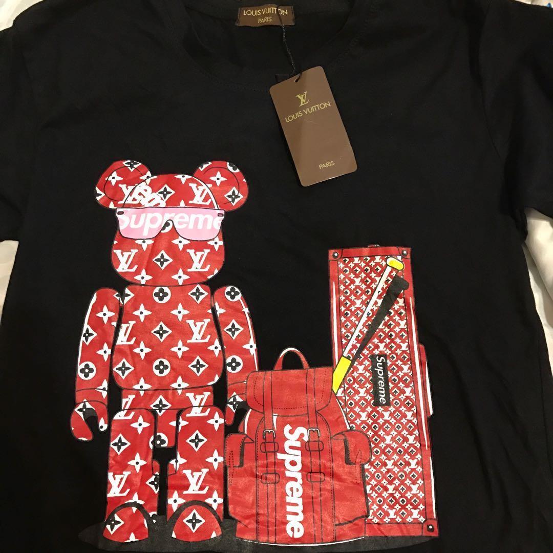 LV supreme t-shirt . Japan, Men's Fashion, Tops & Sets, Tshirts