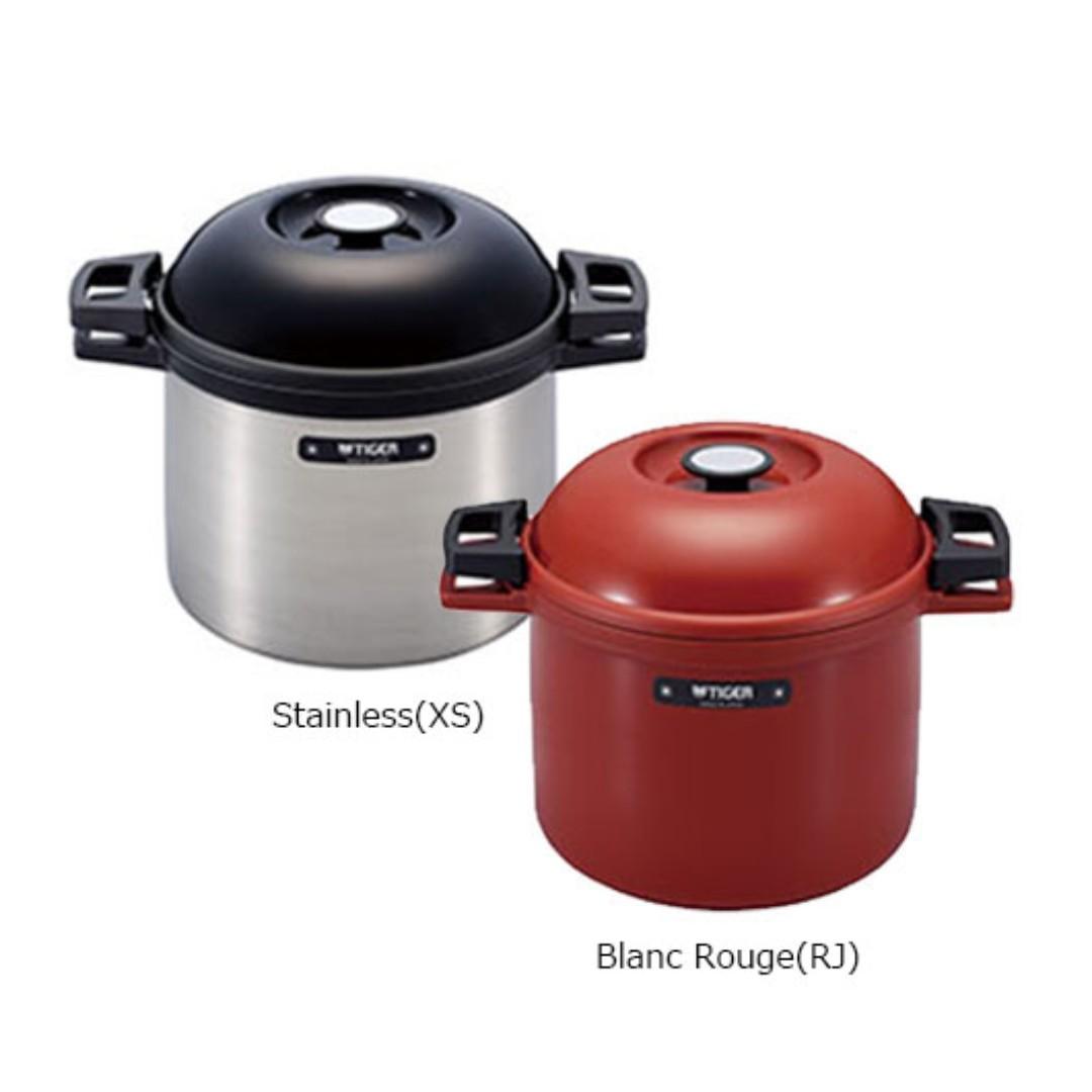 TIGER NFH-G450 Non-Electric Thermal Slow Cooker 4.75qts / 4.5L, Red