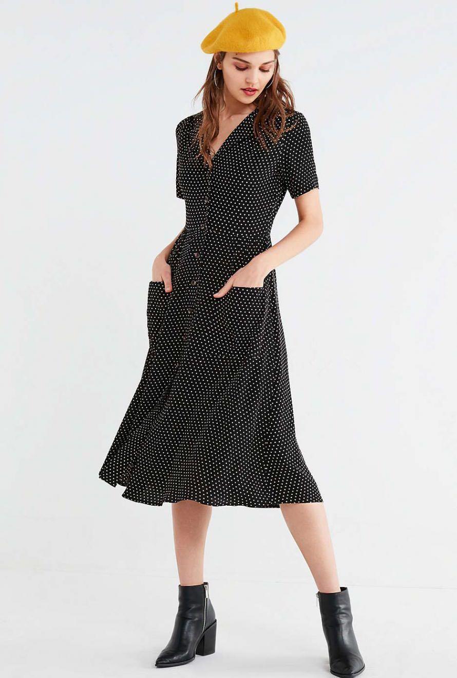 urban outfitters polka dot dress