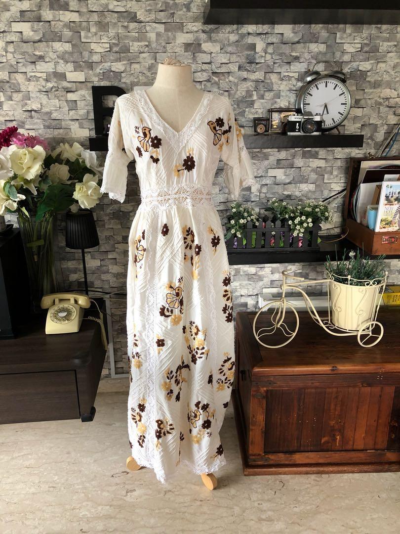 vintage mexican dress