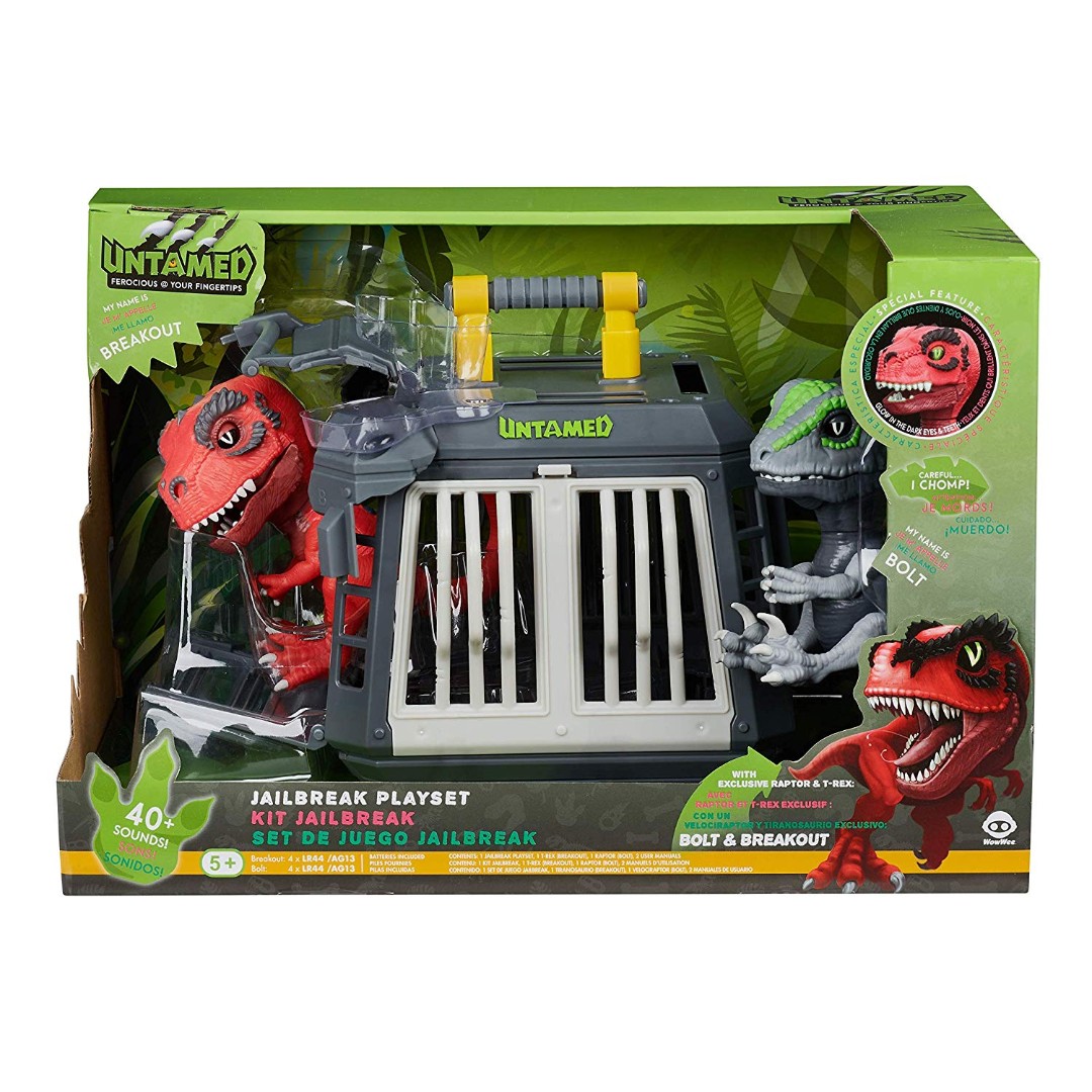 Wowwee Untamed T Rex Raptor Jailbreak Playset By Fingerlings