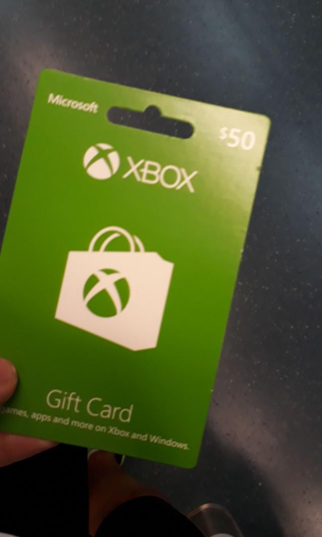 $50 xbox gift card