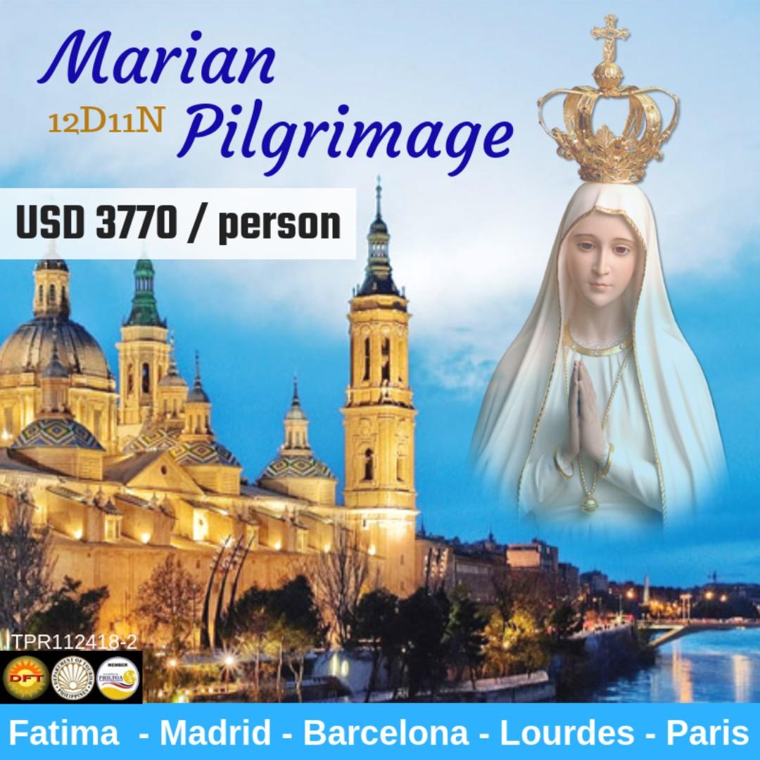 12D11N Marian Pilgrimage, Tickets & Vouchers, Flights & Overseas