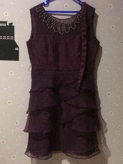 MAROON DRESS