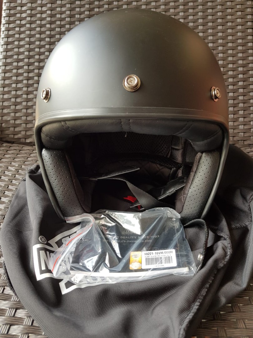 Bell 500 Harley Davidson Men s Black Label Core HDMC Retro 3 4