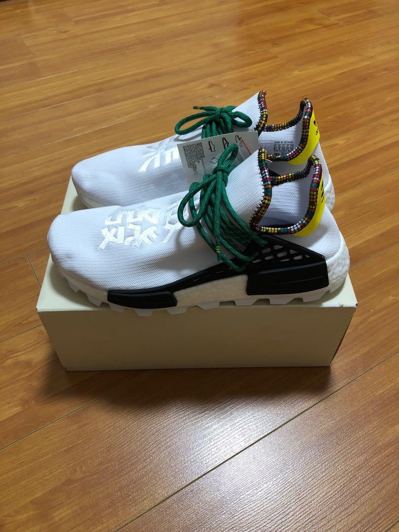 lol Eventyrer lugt Adidas NMD Pharrell Williams Solar Hu Race Inspiration Pack White, Men's  Fashion, Footwear, Sneakers on Carousell