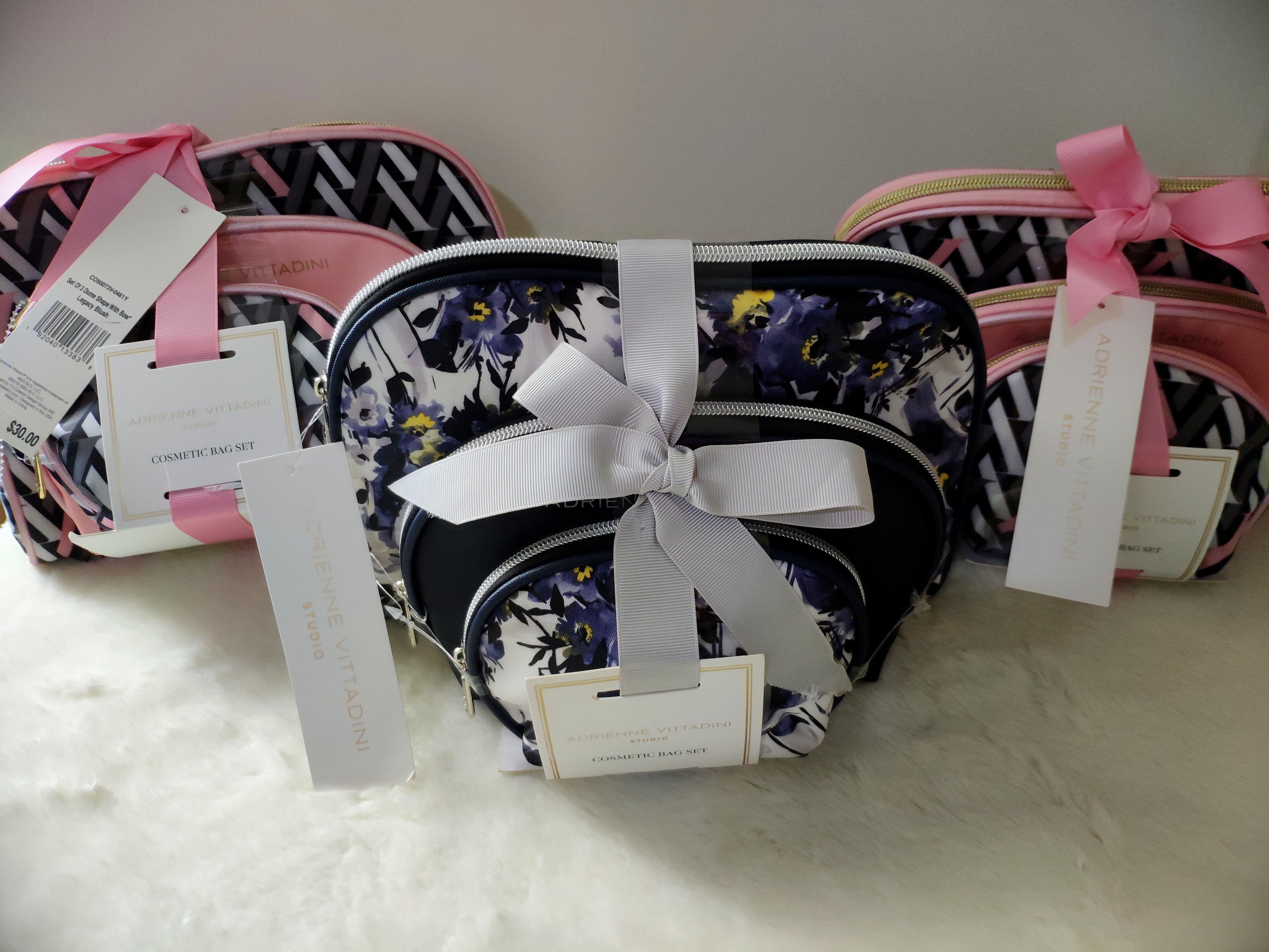 Adrienne Vittadini Cosmetic Bag Set Women S Fashion Bags