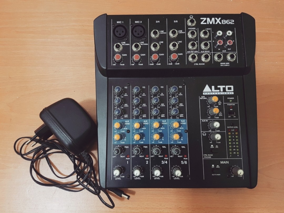 Alto Professional ZMX862 6-Channel Compact Mixer, Hobbies  Toys, Music   Media, CDs  DVDs on Carousell