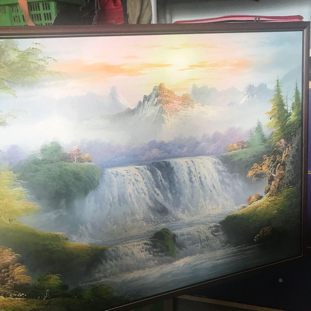 Art (Category: Art & Prints) located in Singapore. Submitted by smellytoiletz (Listing ID 201219930, Image 3). Description: 68cm x 125 cm x 2.5cm Height x length x thickness 9/10 condition external but the art is 10/10.
