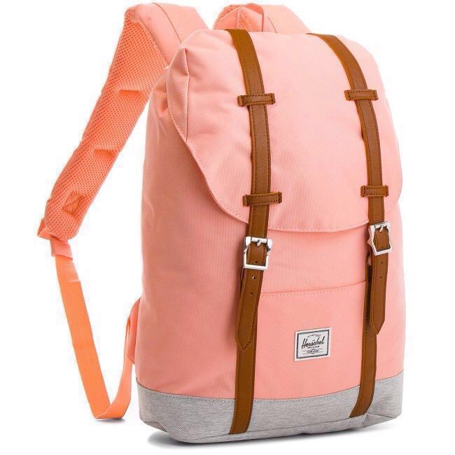 Authentic Brand New Herschel Pink and Grey Backpack Bag Women s