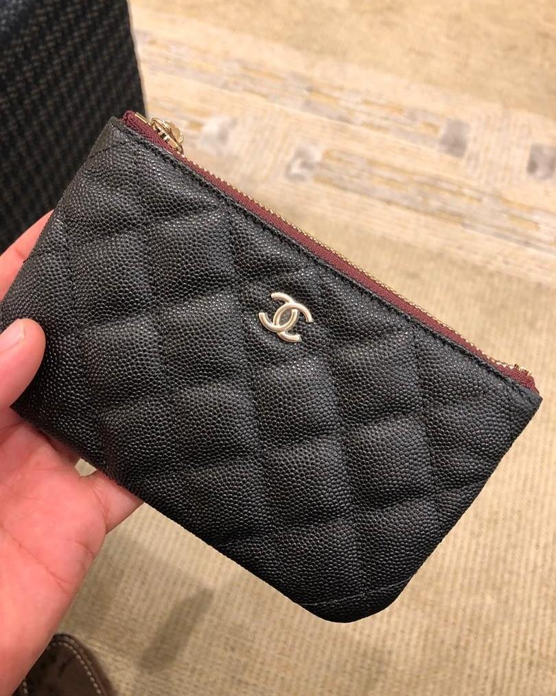 Chanel Classic Mini Pouch Mini O Case Caviar Black Luxury Bags   Wallets on Carousell