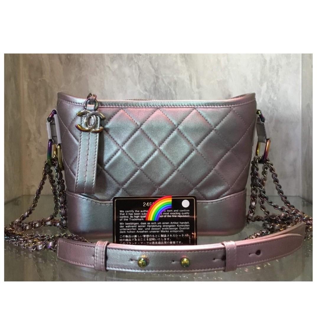 Chanel UNBOXING Gabrielle Small IRIDESCENT Purple RAINBOW
