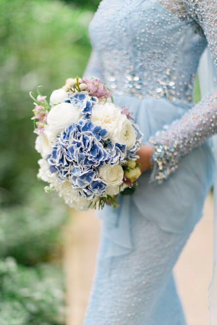 Baby blue and clearance silver wedding dresses