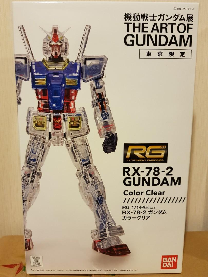 Bandai Rg 1 144 Rx 78 2 Gundam Clear Color Art Of Gundam Aog Toys Games Others On Carousell