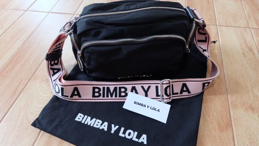 Bimba Y Lola Crossbody Bag Black Color + Pink Strape with SHW, Fesyen  Wanita, Tas \u0026 Dompet di Carousell