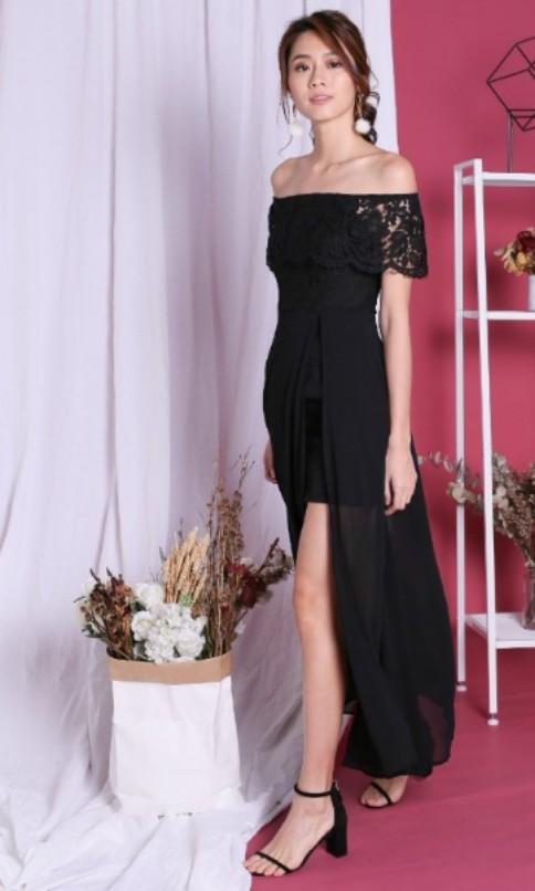 walg off shoulder maxi dress