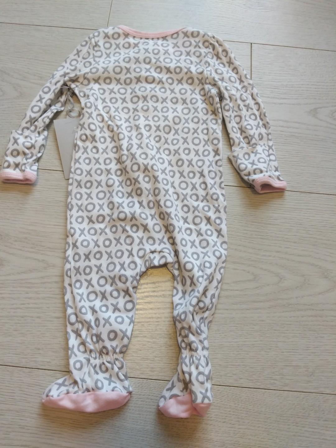 BNWT 0-3m Cloud Island Footed Pajamas/ Sleepsuit with mittens, Babies &  Kids, Babies & Kids Fashion on Carousell
