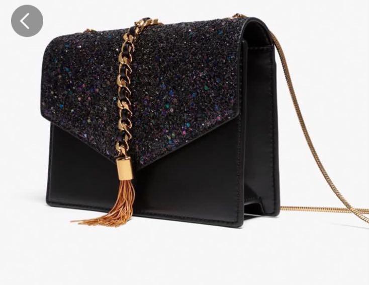 charles and keith tassel detail crossbody bag