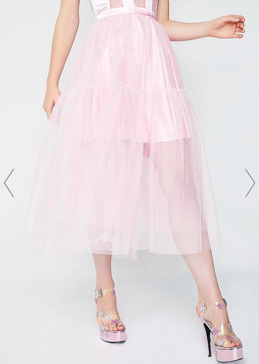 princess midi tulle skirt