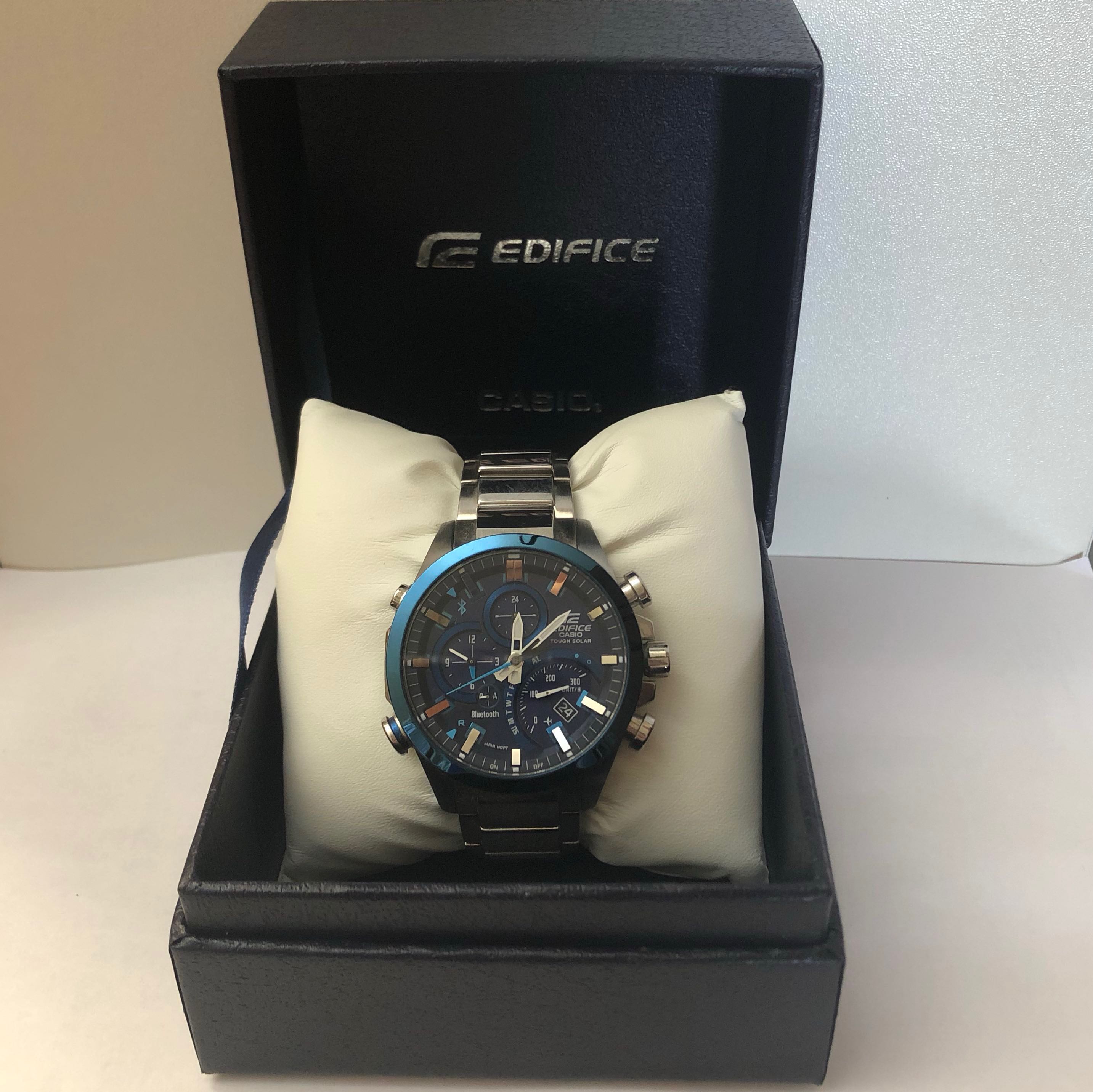 edifice solar powered watch