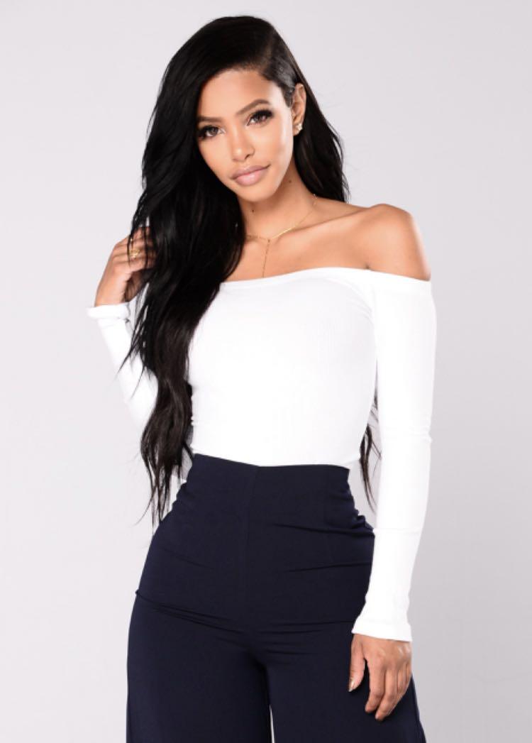 Fashion nova off shoulder top deals