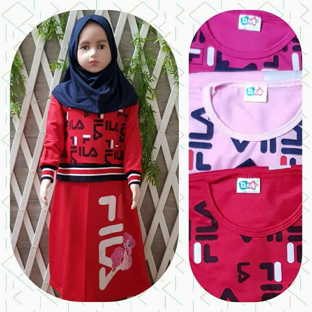  Gamis  Fila  Anak Gambar Islami