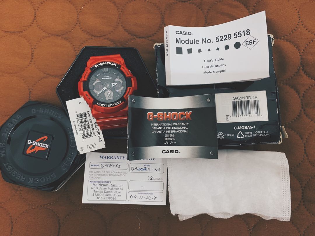 G SHOCK Ducati GA201RD 4A