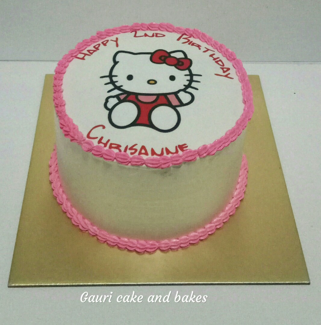 Hello Kitty Cake Food Drinks Baked Goods On Carousell