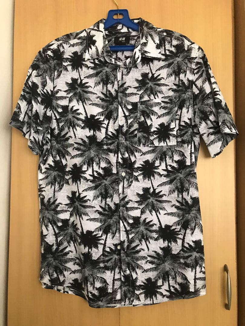 h&m hawaiian shirt womens