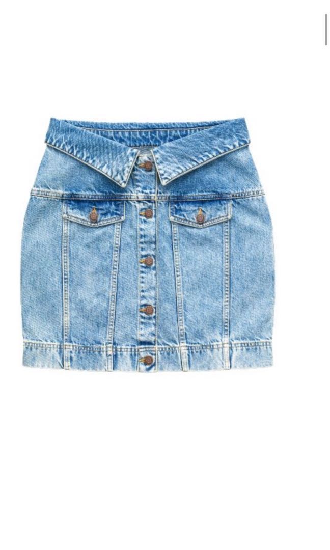H\u0026M Moschino denim skirt size 34, Women 
